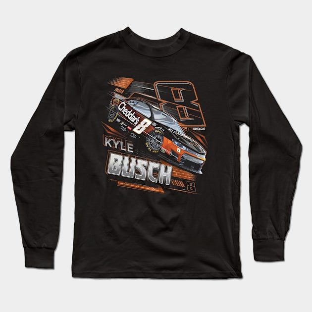 Kyle Busch Cheddar's Long Sleeve T-Shirt by ganisfarhan